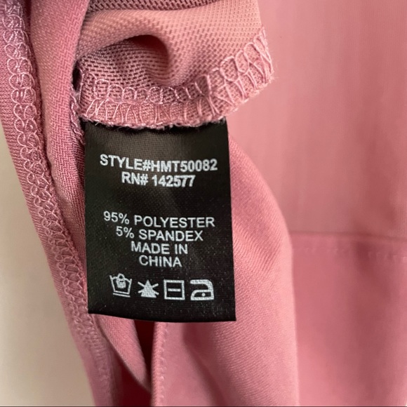 Haute Monde Floral Sheer Bodysuit Embroidered Applique Mauve Blush Festival - Picture 5 of 6